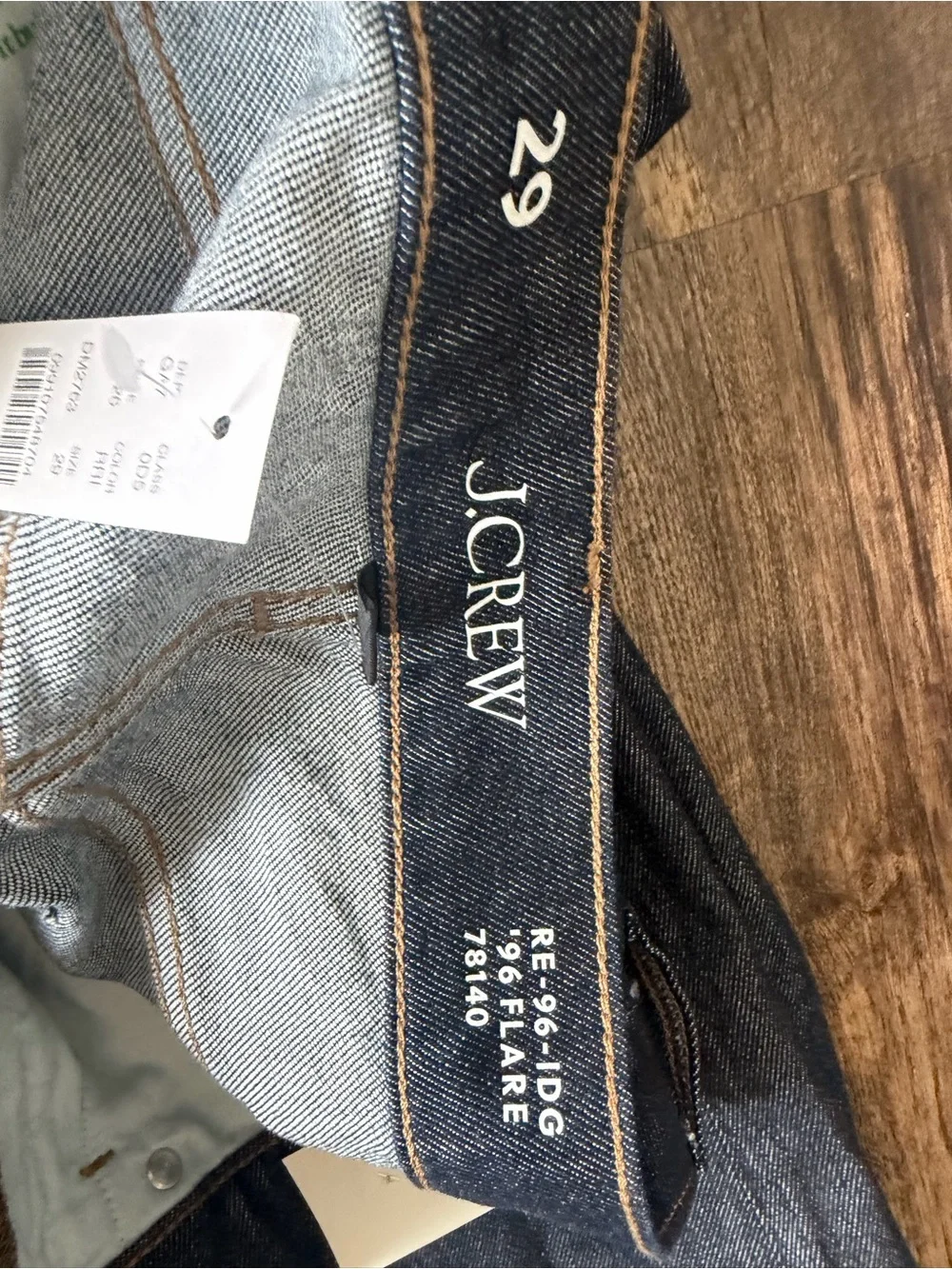 J. Crew Dark Blue Denim Flare Jeans - Picture 4 of 6